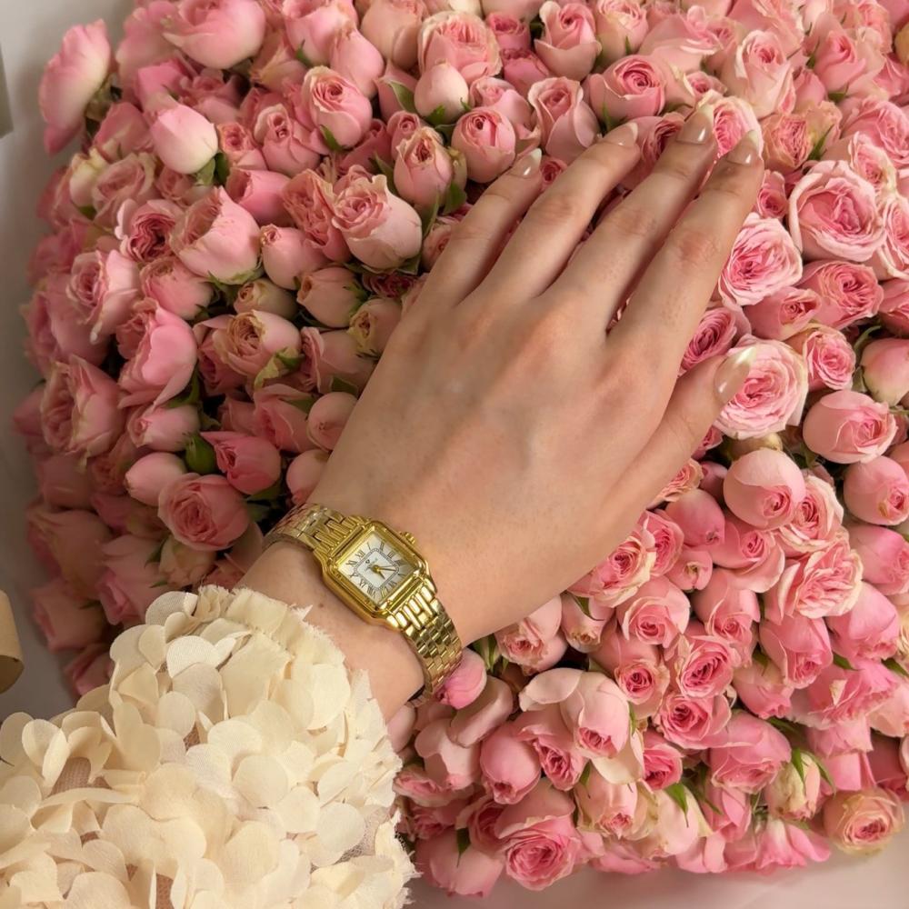 Gold Rose Watch